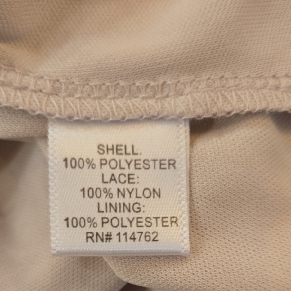 NWT Sabine Lace Overlay Fringe Sleeveless Dress Cream Size XS - Picture 9 of 10